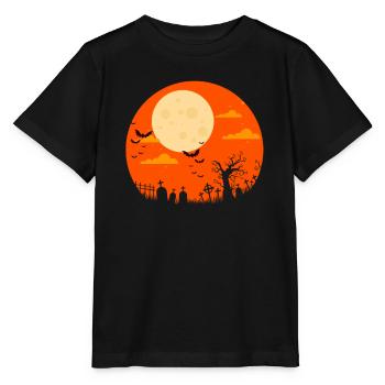 Fliegende Fledermäuse - Stanley/Stella Kinder T-Shirt MINI CREATOR  - Schwarz - Vorne - Mikhail (115cm)