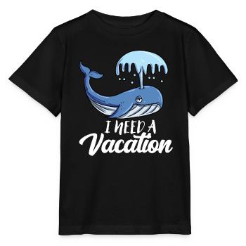 Blauwal - Stanley/Stella Kinder T-Shirt MINI CREATOR  - Schwarz - Vorne - Mikhail (115cm)