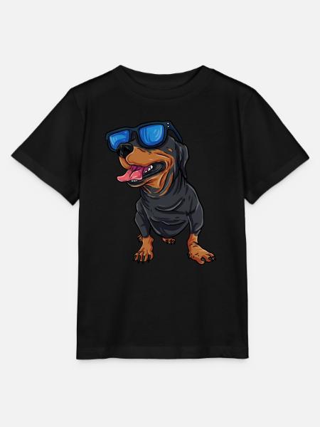 Cool Dachshund Dachshund - Stanley/Stella MINI CREATOR Kids’ T-Shirt - black