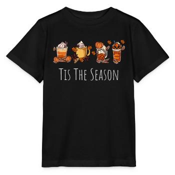 Es ist die Jahreszeit - Stanley/Stella Kinder T-Shirt MINI CREATOR  - Schwarz - Vorne - Mikhail (115cm)