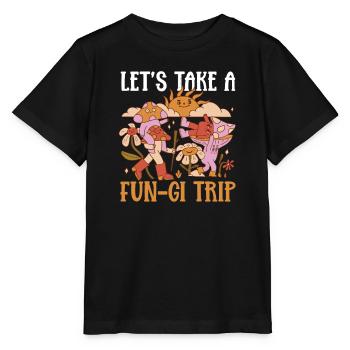 Collecting morels fungal mycologist - Stanley/Stella MINI CREATOR Kids’ T-Shirt - black - Front - Mikhail (115cm)