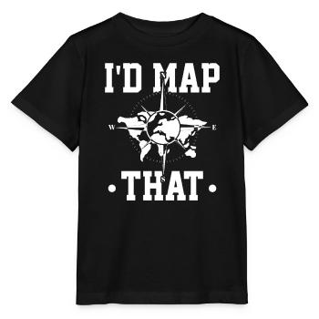 Science Cartography Cartographer - Stanley/Stella MINI CREATOR Kids’ T-Shirt - black - Front - Mikhail (115cm)