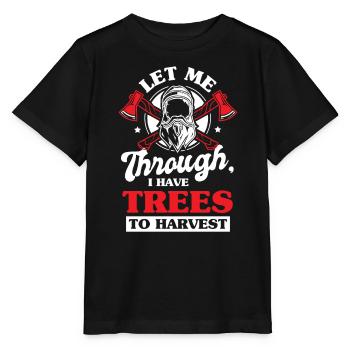 Kettensäge Schnitzen Holzfäller Holzbearbeitung - Stanley/Stella Kinder T-Shirt MINI CREATOR  - Schwarz - Vorne - Mikhail (115cm)