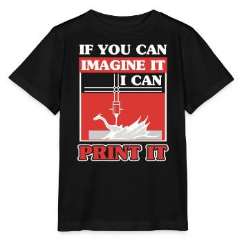 Imprimante d’impression numérique 3D Scan - T-shirt bio MINI CREATOR Stanley/Stella Enfant - noir - Devant - Mikhail (115cm)