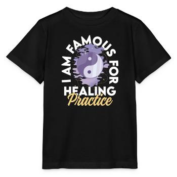 Qigong Kampfkunst Atmung Qi Gong - Stanley/Stella Kinder T-Shirt MINI CREATOR  - Schwarz - Vorne - Mikhail (115cm)