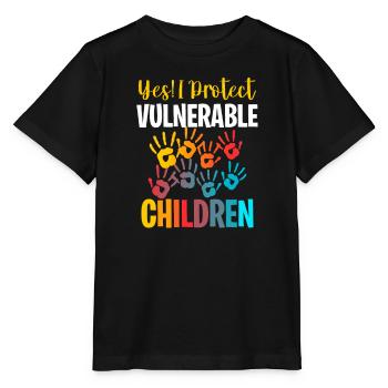 Travail de reconnaissance Bénévoles sociaux - T-shirt bio MINI CREATOR Stanley/Stella Enfant - noir - Devant - Mikhail (115cm)