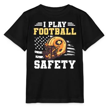 American football - Stanley/Stella MINI CREATOR Kids’ T-Shirt - black - Front - Mikhail (115cm)