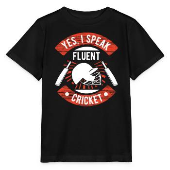 Cricket team sports - Stanley/Stella MINI CREATOR Kids’ T-Shirt - black - Front - Mikhail (115cm)