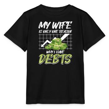 Dette Dette Financière des Américains Gel de vie - T-shirt bio MINI CREATOR Stanley/Stella Enfant - noir - Devant - Mikhail (115cm)