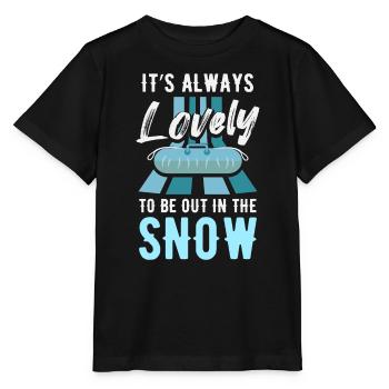 Snow Tubing Sports - Stanley/Stella MINI CREATOR Kids’ T-Shirt - black - Front - Mikhail (115cm)