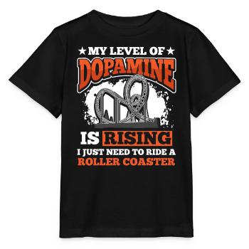 Park Riding Roller Coaster - Stanley/Stella MINI CREATOR Kids’ T-Shirt - black - Front - Mikhail (115cm)