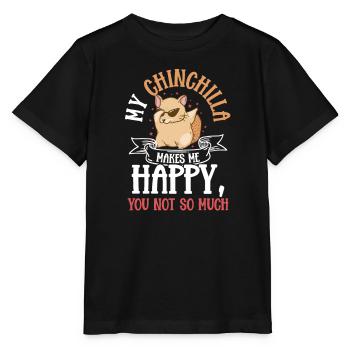 Zoologie du chinchilla - T-shirt bio MINI CREATOR Stanley/Stella Enfant - noir - Devant - Mikhail (115cm)