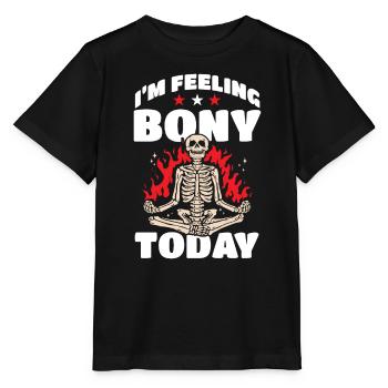Goth Halloween osseux aujourd’hui squeletté - T-shirt bio MINI CREATOR Stanley/Stella Enfant - noir - Devant - Mikhail (115cm)