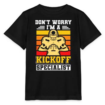 Team Sports Kickoff Specialist - Stanley/Stella MINI CREATOR Kids’ T-Shirt - black - Front - Mikhail (115cm)