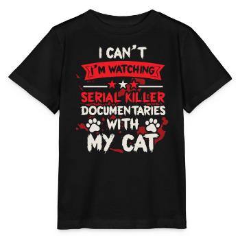 Documentary Kitty Cat Lover - Stanley/Stella MINI CREATOR Kids’ T-Shirt - black - Front - Mikhail (115cm)