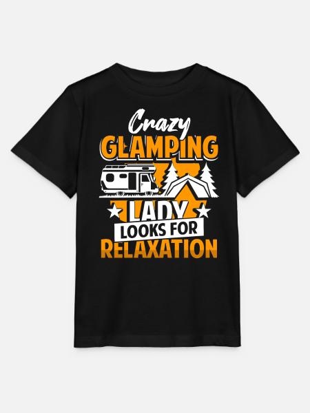 Glamping Camper Glamper - Stanley/Stella Kinder T-Shirt MINI CREATOR - Schwarz