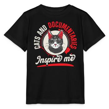 Pelz Kitty Haustier Katze Katzenliebhaber - Stanley/Stella Kinder T-Shirt MINI CREATOR  - Schwarz - Vorne - Mikhail (115cm)