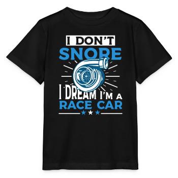 I don't snore Funny snoring - Stanley/Stella MINI CREATOR Kids’ T-Shirt - black - Front - Mikhail (115cm)