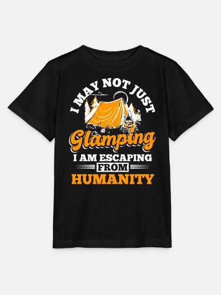 Glamping Glamper Camper - Stanley/Stella Kinder T-Shirt MINI CREATOR - Schwarz