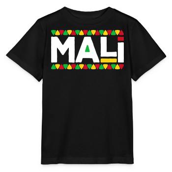 Malien Drapeau Mali - T-shirt bio MINI CREATOR Stanley/Stella Enfant - noir - Devant - Mikhail (115cm)