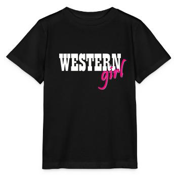 Westerngirl Western cowgirls Reiten - Stanley/Stella Kinder T-Shirt MINI CREATOR  - Schwarz - Vorne - Mikhail (115cm)