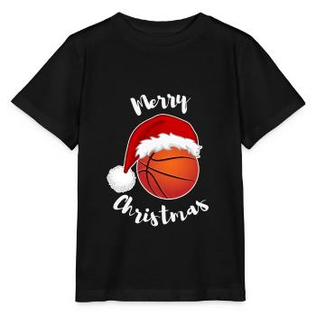 Drôle de design pour les vêtements de Noël fan de basket-ball - T-shirt bio MINI CREATOR Stanley/Stella Enfant - noir - Devant - Mikhail (115cm)