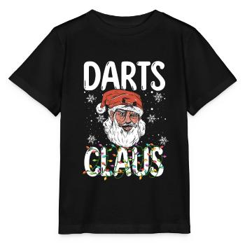 Darts and Christmas I My Santa Claus - Stanley/Stella MINI CREATOR Kids’ T-Shirt - black - Front - Mikhail (115cm)
