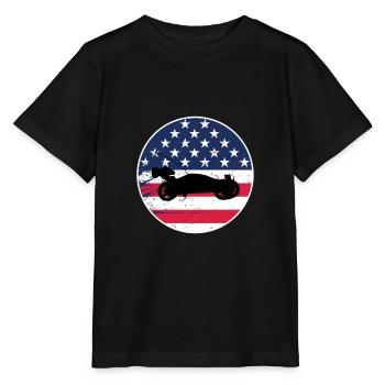 RC Buggy Racer Modellautos Hobby USA Flagge USA - Stanley/Stella Kinder T-Shirt MINI CREATOR  - Schwarz - Vorne - Mikhail (115cm)