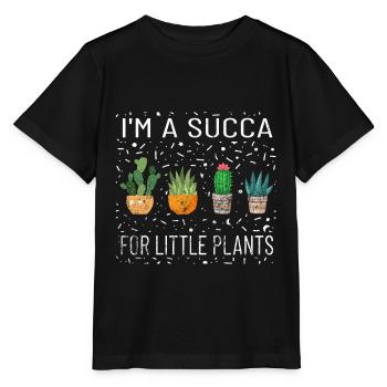 Je suis une succa pour les petites plantes Botanique - T-shirt bio MINI CREATOR Stanley/Stella Enfant - noir - Devant - Mikhail (115cm)