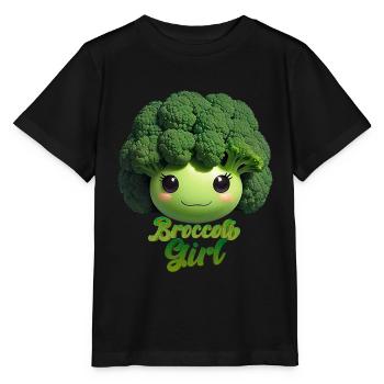 Brocoli Beauty Girl - T-shirt bio MINI CREATOR Stanley/Stella Enfant - noir - Devant - Mikhail (115cm)