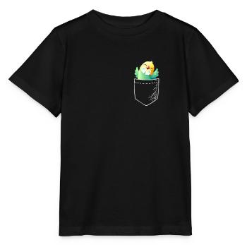 Perruche - T-shirt bio MINI CREATOR Stanley/Stella Enfant - noir - Devant - Mikhail (115cm)
