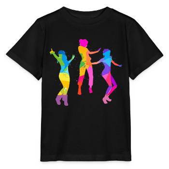 dancer,dance,illustration,colorful,graffiti - Stanley/Stella MINI CREATOR Kids’ T-Shirt - black - Front - Mikhail (115cm)