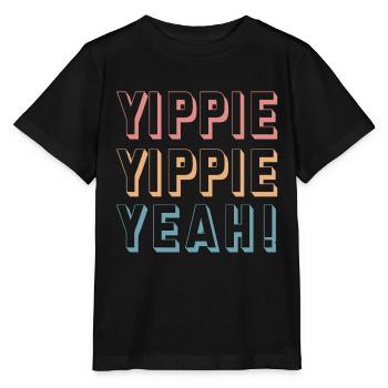 Yippie Yippie Yeah! Spass - Stanley/Stella Kinder T-Shirt MINI CREATOR  - Schwarz - Vorne - Mikhail (115cm)