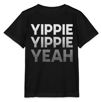 Yippie Yippie Yeah! Fun - Stanley/Stella MINI CREATOR Kids’ T-Shirt - black - Front - Mikhail (115cm)
