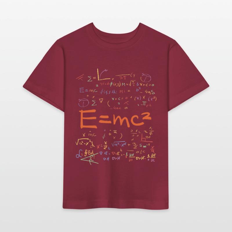 Physics and Math Formulas EMC2 Stanley/Stella MINI CREATOR Kids’ T-Shirt
