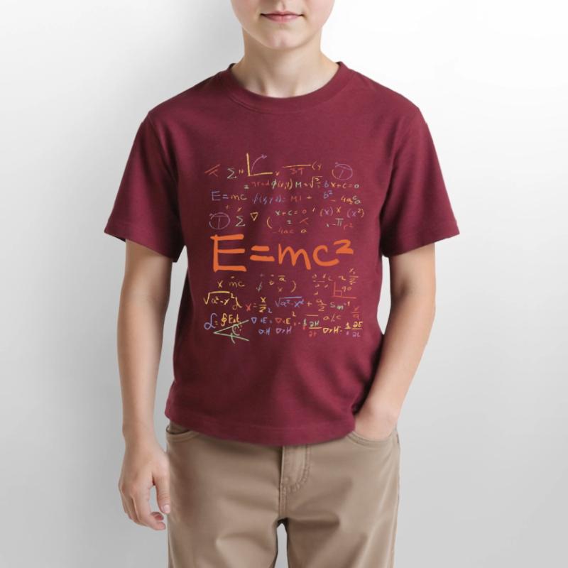 Physics and Math Formulas EMC2 Stanley/Stella MINI CREATOR Kids’ T-Shirt