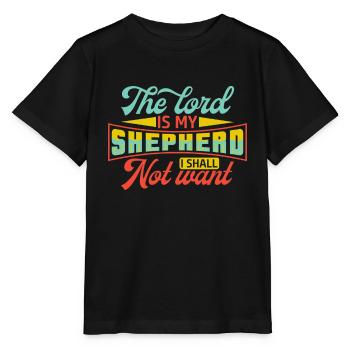 Der Herr Ist Mein Hirte, Ich Will Keinen Glauben - Stanley/Stella Kinder T-Shirt MINI CREATOR  - Schwarz - Vorne - Mikhail (115cm)