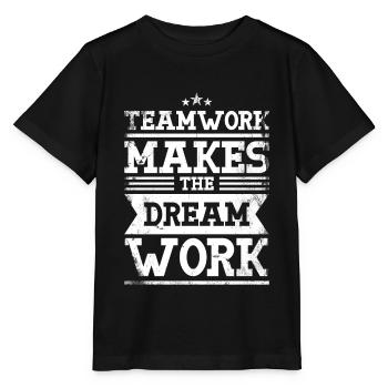 Teamwork Macht Das Traumarbeitsdesign Für Einen - Stanley/Stella Kinder T-Shirt MINI CREATOR  - Schwarz - Vorne - Mikhail (115cm)