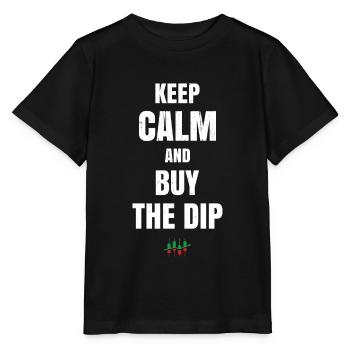 Stay calm and buy the - Stanley/Stella MINI CREATOR Kids’ T-Shirt - black - Front - Mikhail (115cm)