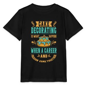 Kuchen Dekorieren Ist Das, Was Für Bäcker Oder - Stanley/Stella Kinder T-Shirt MINI CREATOR  - Schwarz - Vorne - Mikhail (115cm)