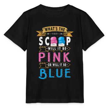 Quel est le hit, sera-t-il rose ou pour - T-shirt bio MINI CREATOR Stanley/Stella Enfant - noir - Devant - Mikhail (115cm)