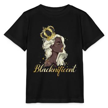 Blacknificent pour les fiers Afro-Américains - T-shirt bio MINI CREATOR Stanley/Stella Enfant - noir - Devant - Mikhail (115cm)