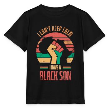 Ich Kann Nicht Ruhig Bleiben Ich Habe Einen - Stanley/Stella Kinder T-Shirt MINI CREATOR  - Schwarz - Vorne - Mikhail (115cm)