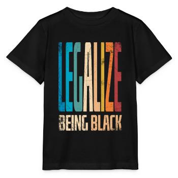 Legalisieren Sie, Schwarz Zu Sein, Um - Stanley/Stella Kinder T-Shirt MINI CREATOR  - Schwarz - Vorne - Mikhail (115cm)