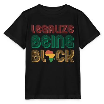 Legalisieren Sie, Schwarz Zu Sein, Um - Stanley/Stella Kinder T-Shirt MINI CREATOR  - Schwarz - Vorne - Mikhail (115cm)