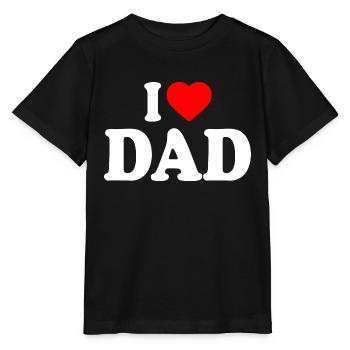 I love dad - Stanley/Stella MINI CREATOR Kids’ T-Shirt - black - Front - Mikhail (115cm)