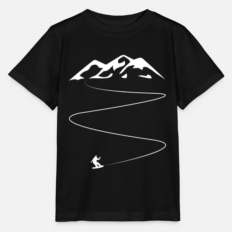 Snowboard Berge Skigebiet Snowboarder Geschenk - Stanley/Stella Kinder T-Shirt MINI CREATOR  - Schwarz