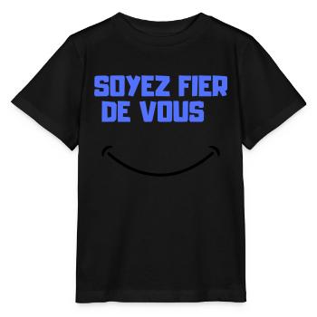 Soyez fier de vous - T-shirt bio MINI CREATOR Stanley/Stella Enfant - noir - Devant - Mikhail (115cm)