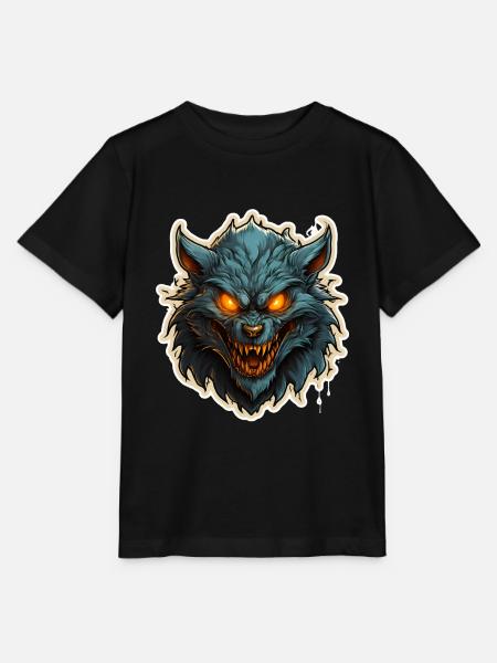Halloween Werwolf - Stanley/Stella Kinder T-Shirt MINI CREATOR  - Schwarz