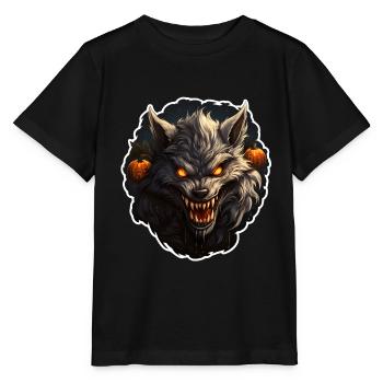 Werewolf Halloween - Stanley/Stella MINI CREATOR Kids’ T-Shirt - black - Front - Mikhail (115cm)